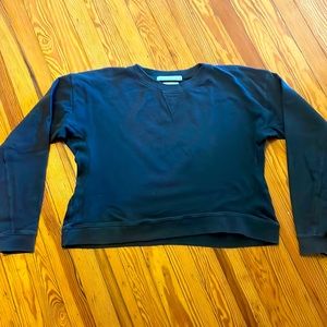 Spiritual Gangster distressed cropped sweatshirt. Gray  six Medium